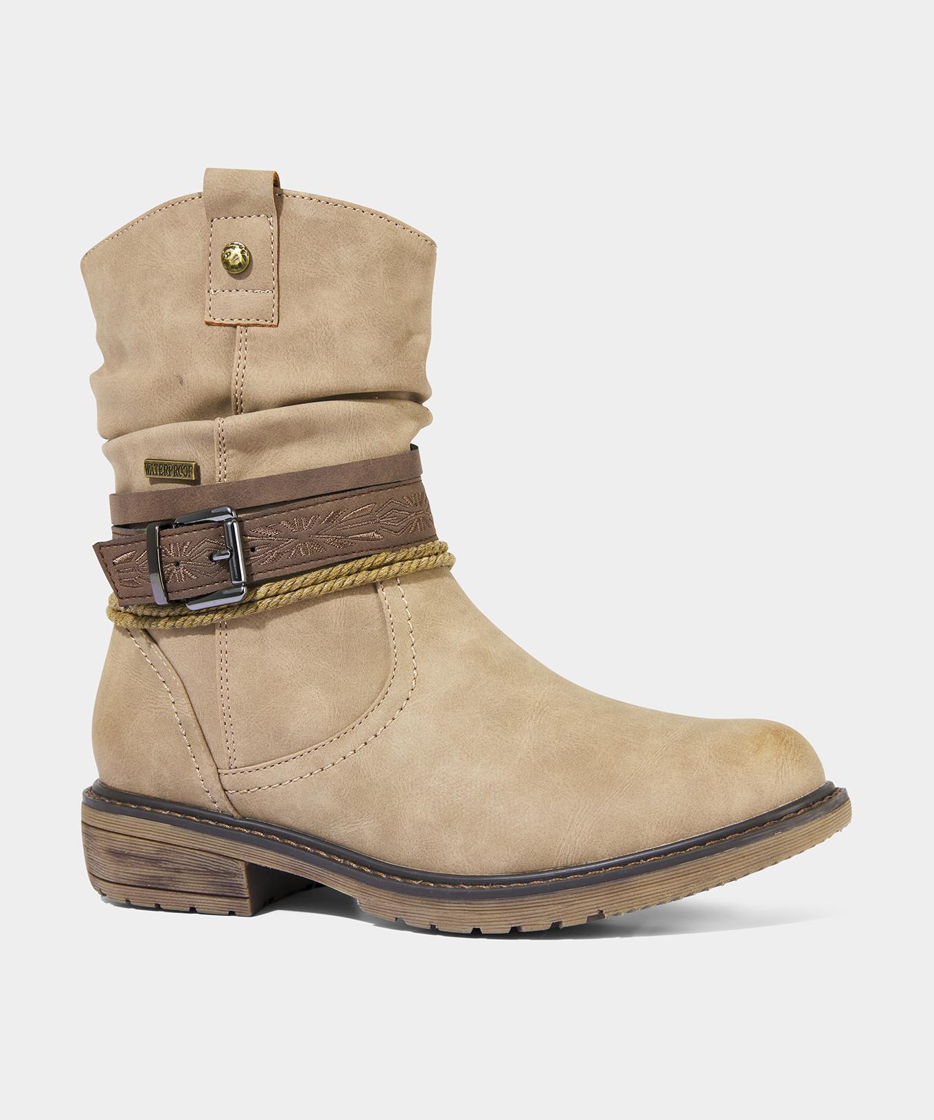 Joe Browns  Stiefeletten mit gewebtem Muster und Schnallenriemen 