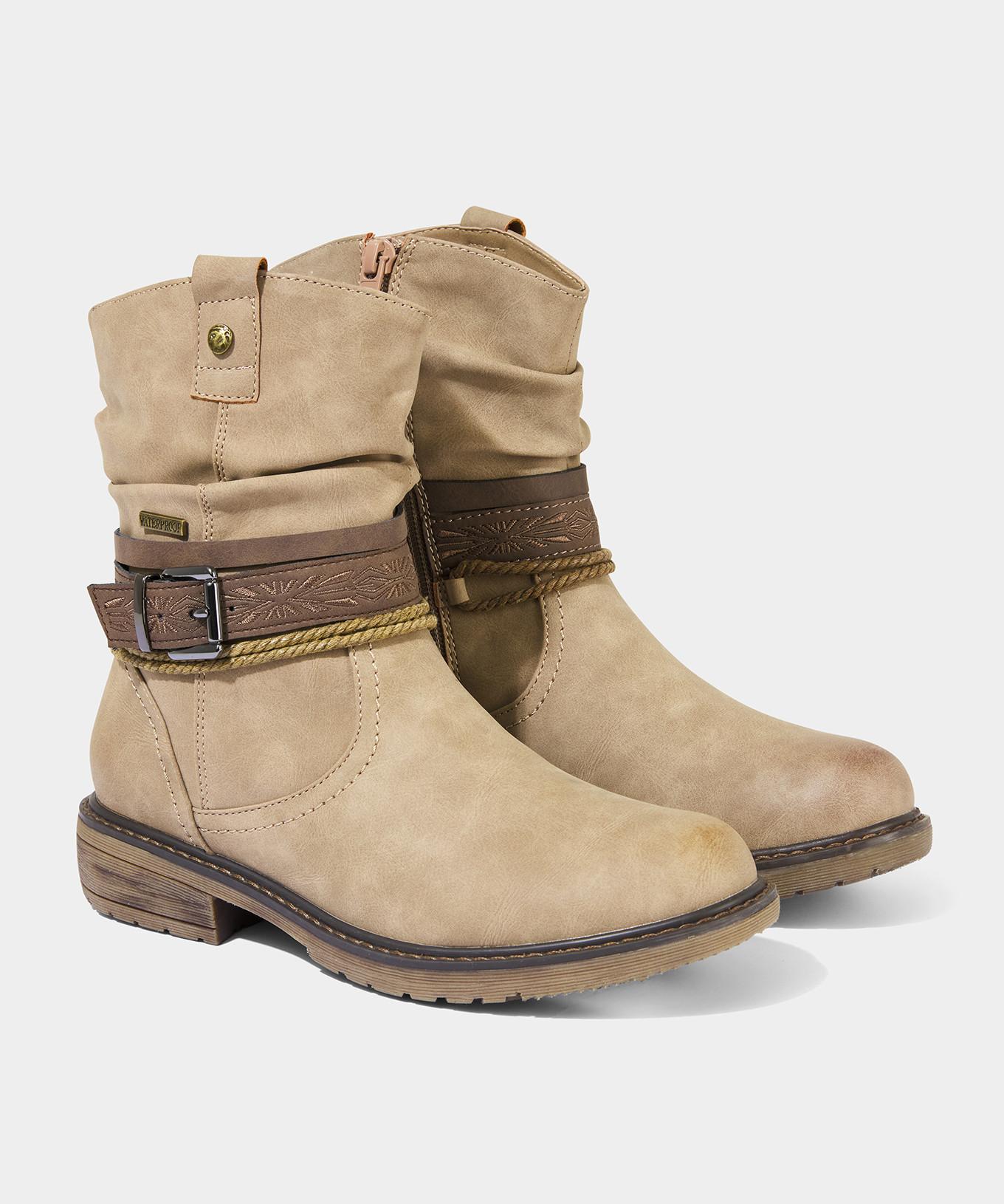 Joe Browns  Stiefeletten mit gewebtem Muster und Schnallenriemen 