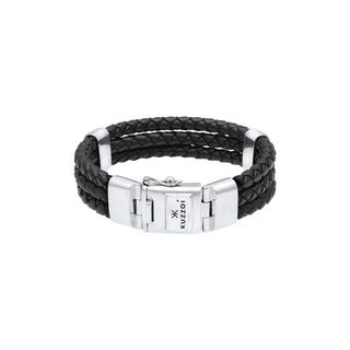 Kuzzoi  Bracelet Hommes Cuir Tressé Fermeture De La Boîte 