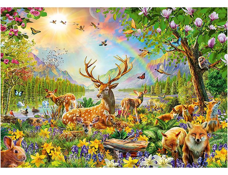 Ravensburger  Ravensburger Kinderpuzzle - 13352 Anmutige Hirschfamilie - 200 Teile Puzzle für Kinder ab 8 Jahren 