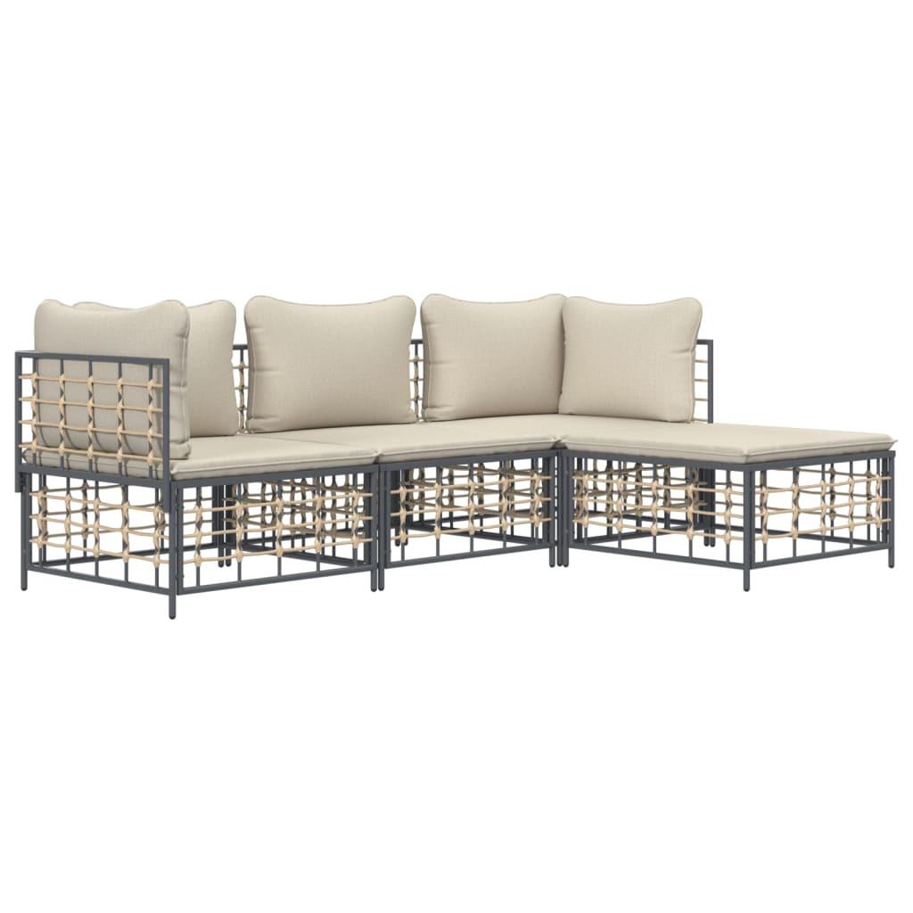 VidaXL Garten lounge set poly-rattan  