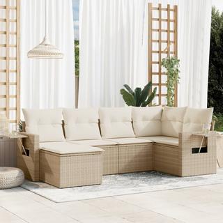 VidaXL set divano da giardino Polirattan  