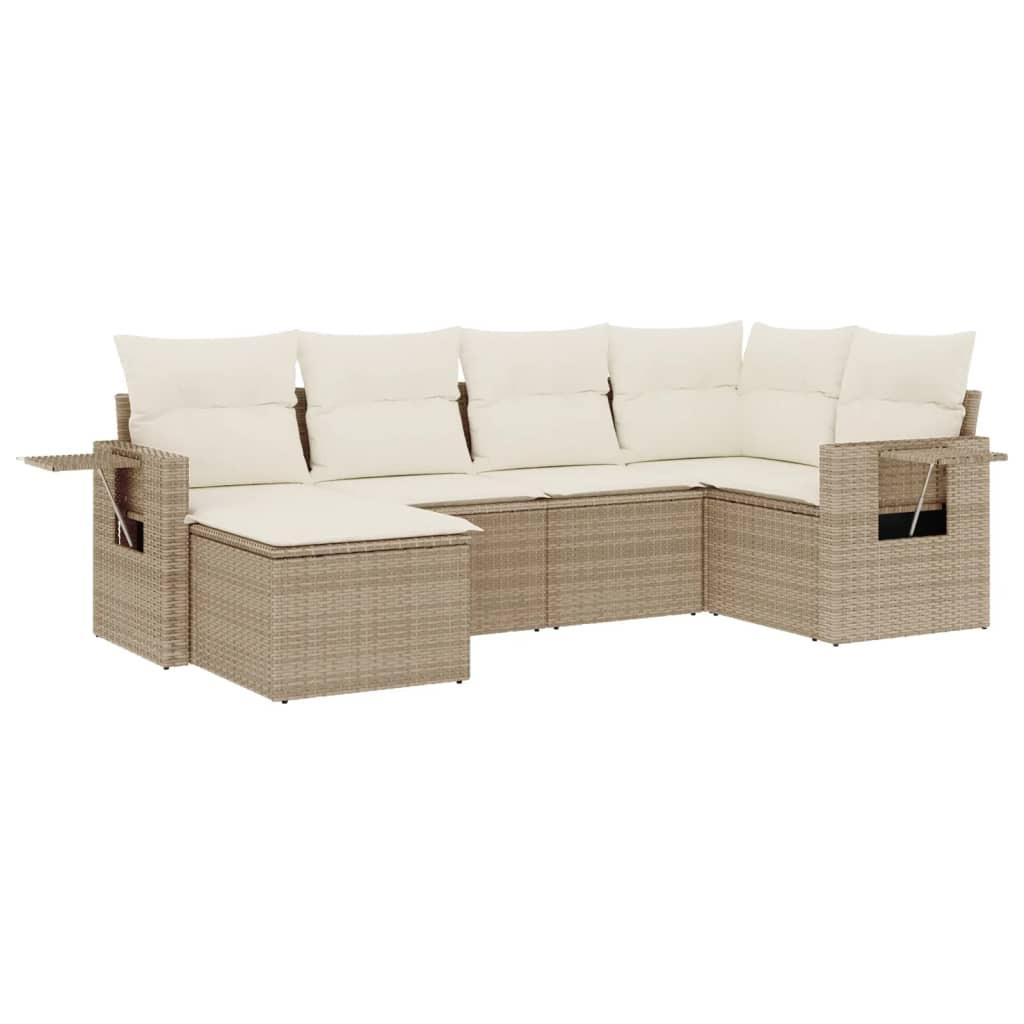 VidaXL set divano da giardino Polirattan  