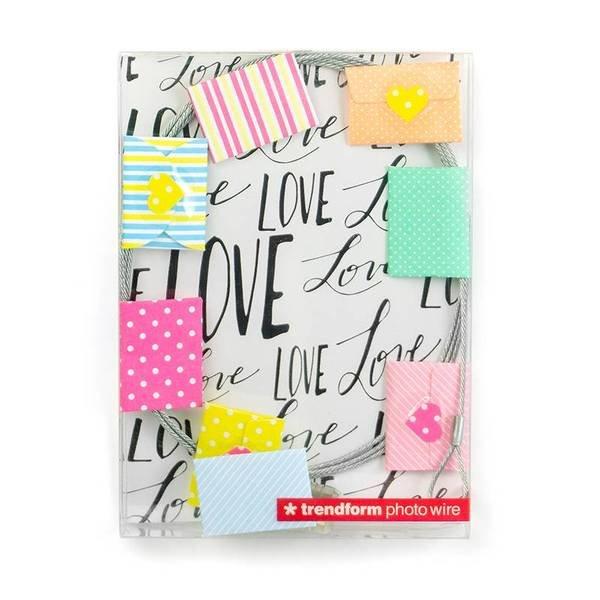 trendform Fotoleine LOVE LETTERS 8 Magnete / 150 cm  