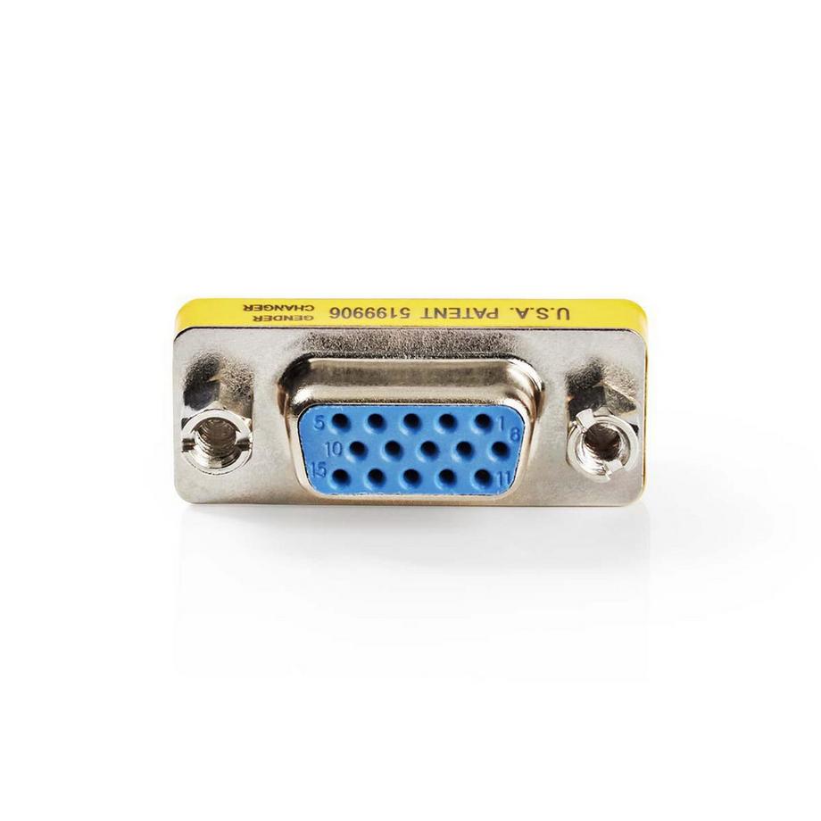 Nedis  Adattatore VGA | VGA femmina 15p | VGA femmina 15p | Nichelato | Dritto | Metallo | Metallo | Sacchetto di plastica 