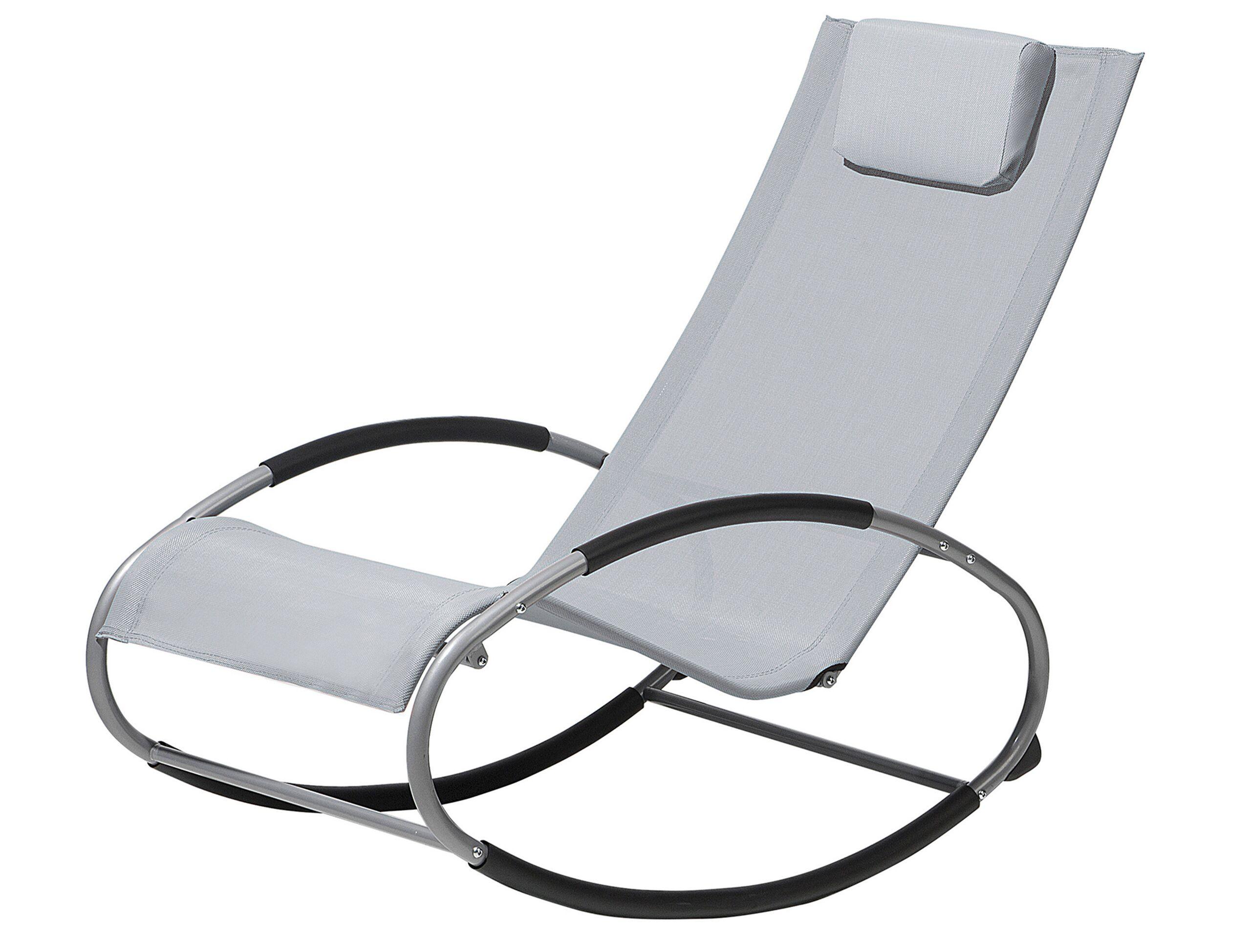 Beliani Transat à bascule en Acier Moderne CAMPO  