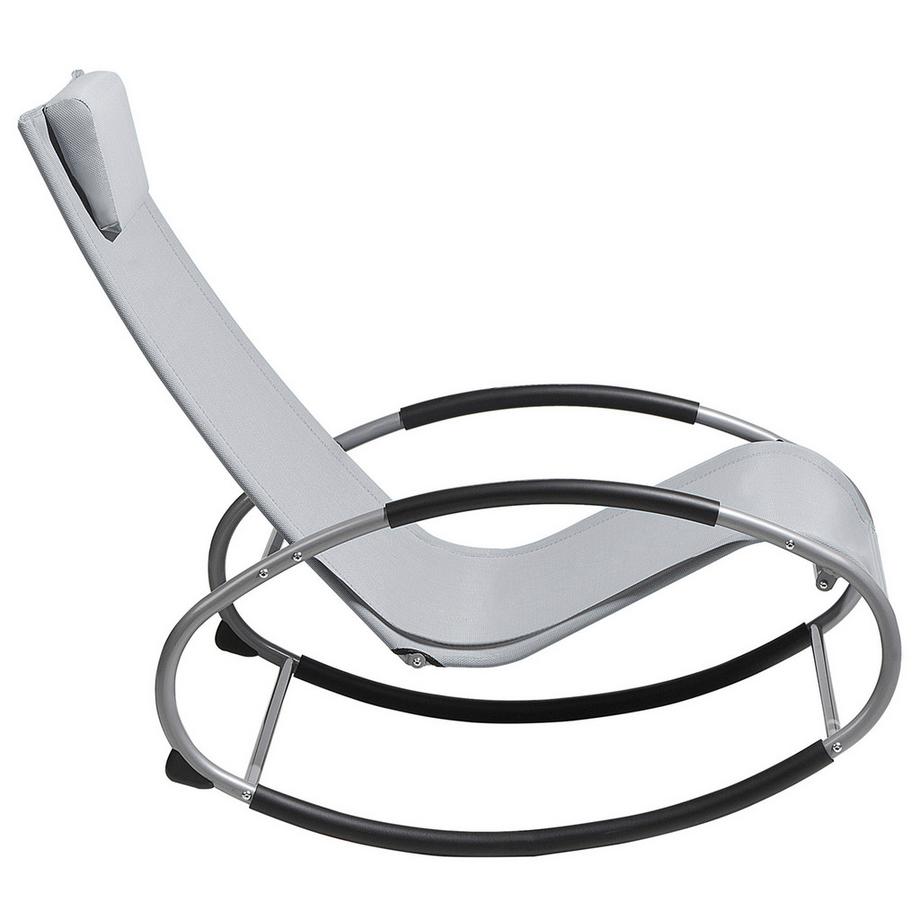 Beliani Transat à bascule en Acier  CAMPO  