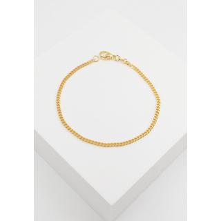 MUAU Schmuck  Bracelet Panzer Gelbgold 750, 2.4mm, 19cm 