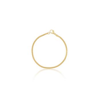 Bracelet Panzer Gelbgold 750, 2.4mm, 19cm