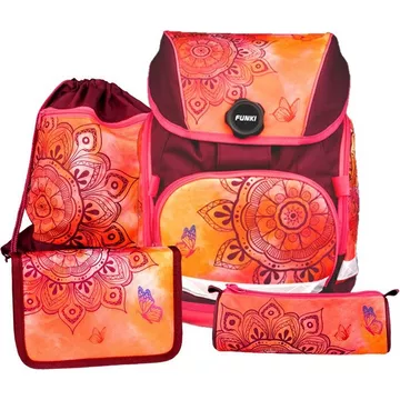 FUNKI Joy-Bag Set Mandala 6011.518 orange/dunkelrot 4-teilig