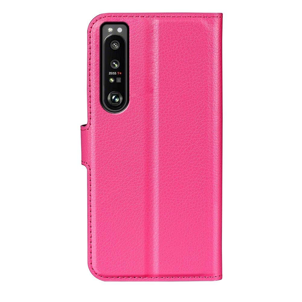 Cover-Discount  Sony Xperia 1 IV - Custodia in pelle rosso 