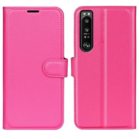 Cover-Discount  Sony Xperia 1 IV - Etui en similcuir rouge 