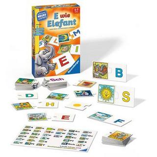 Ravensburger  Ravensburger 24951 - E wie Elefant - Spielen und Lernen für Kinder, Lernspiel für Kinder von 5-7 Jahren, Spielend Neues Lernen für 1-4 Spieler 