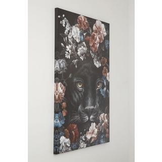 KARE Design Leinwandbild Night Leo in Flower 90x140  