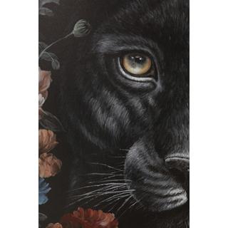 KARE Design Tableau sur toile Night Leo in Flower 90x140  