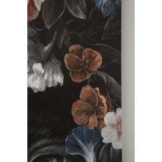 KARE Design Tableau sur toile Night Leo in Flower 90x140  