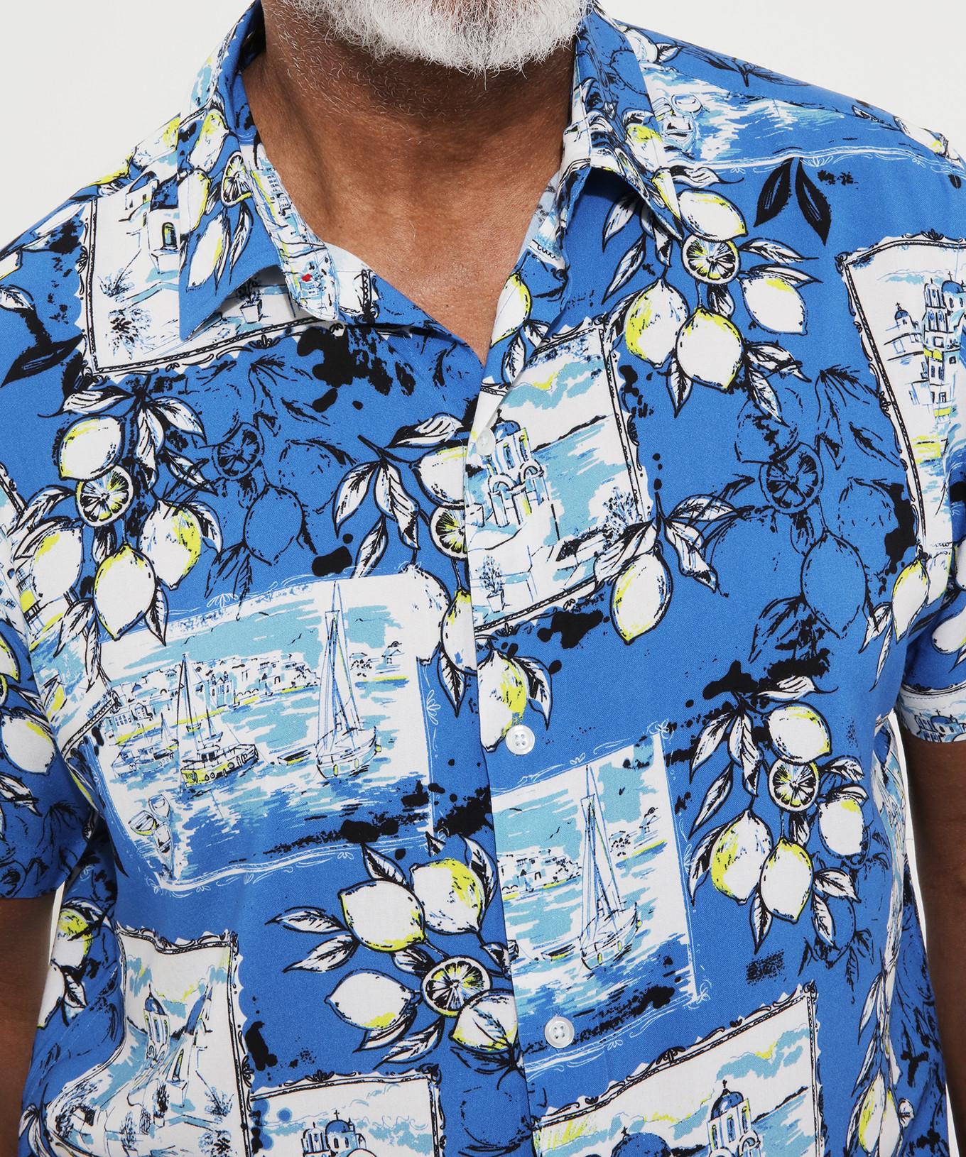 Joe Browns Kurzarm Hemd mit Postkartendruck  