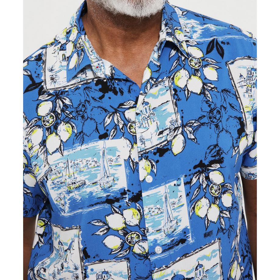 Joe Browns Kurzarm Hemd mit Postkartendruck  