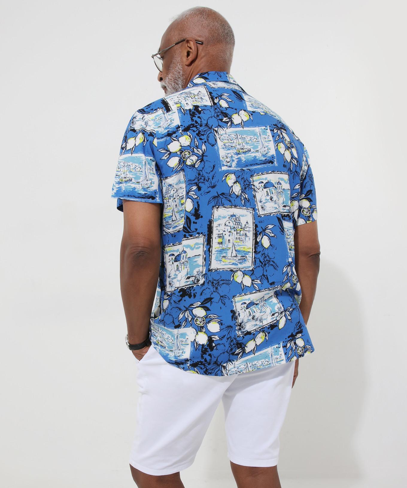 Joe Browns Kurzarm Hemd mit Postkartendruck  