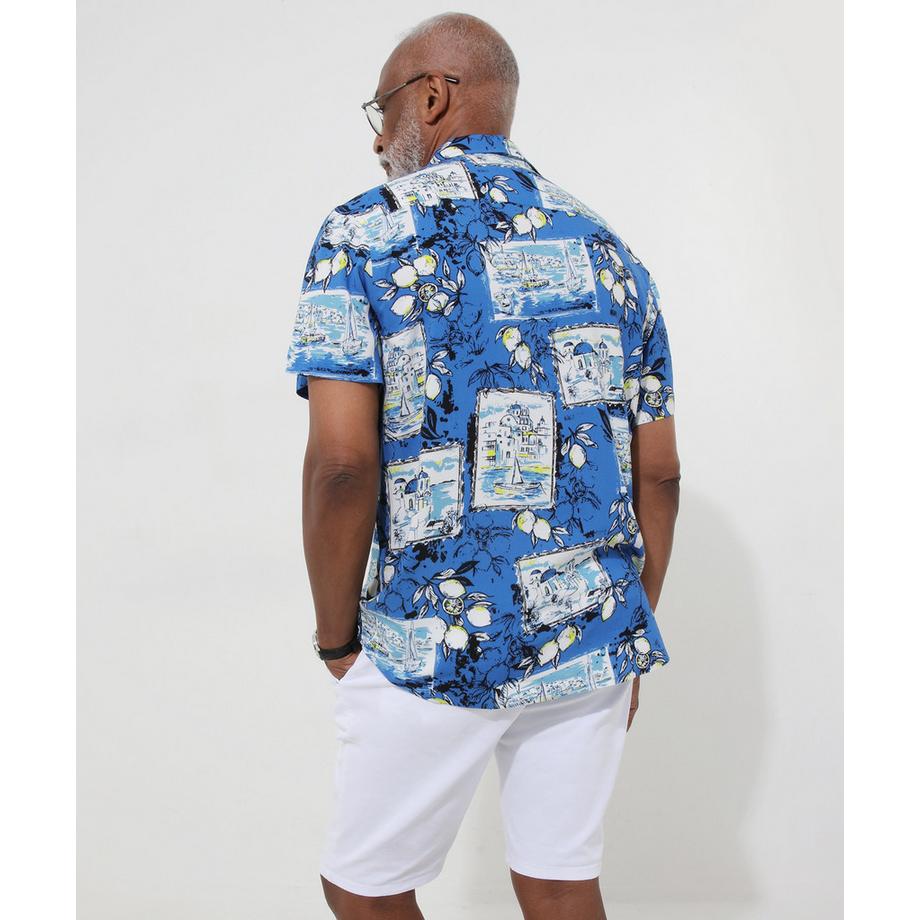 Joe Browns Kurzarm Hemd mit Postkartendruck  