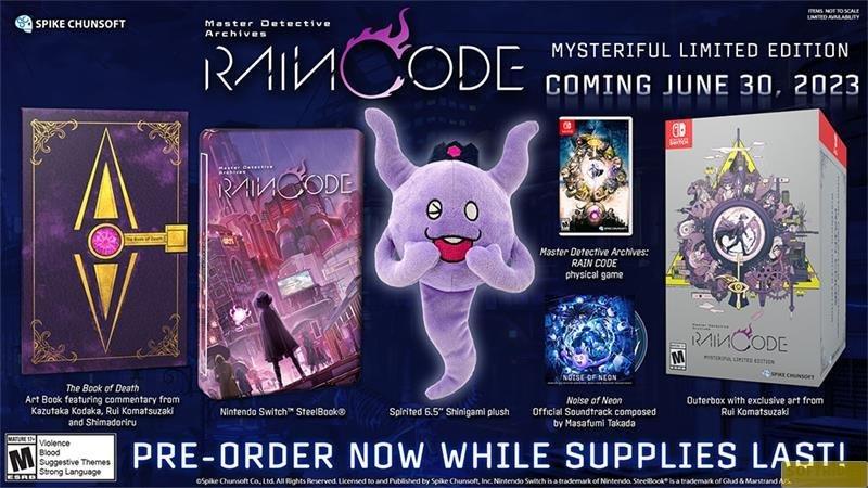 Nintendo  Switch MD Archives Rain Code Mysteriful LE, Switch 