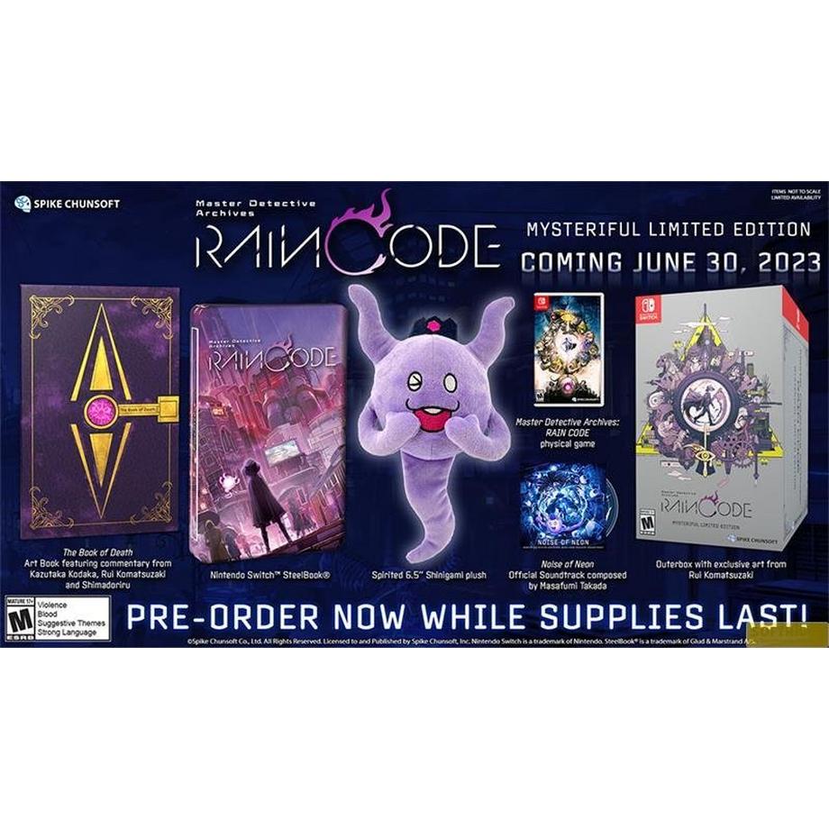 Nintendo  Switch MD Archives Rain Code Mysteriful LE, Switch 