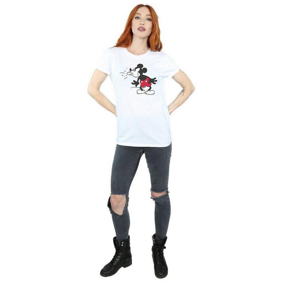 Disney Mickey Mouse Fischietto T-Shirt Vestibilità Boyfriend  