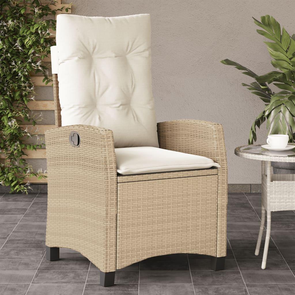 VidaXL Gartensessel verstellbar poly-rattan  