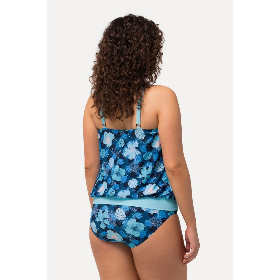 Ulla Popken Tankini Floral Bonnets Souples Bretelles Ajustables  