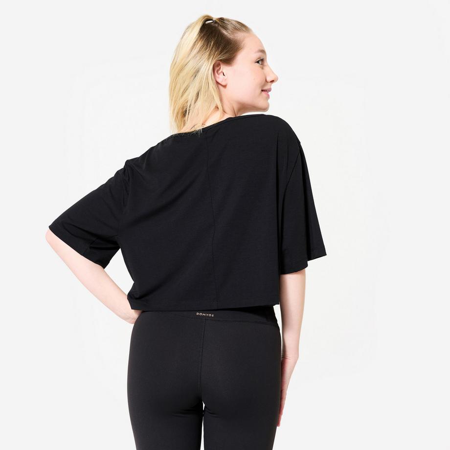 DOMYOS  T-shirt danza donna modern jazz - fibra modal 