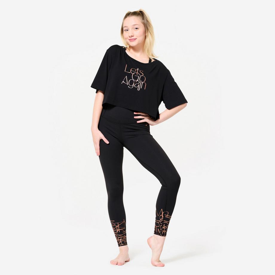 DOMYOS  T-shirt danza donna modern jazz - fibra modal 
