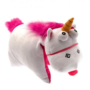 Fluffy Einhorn Falt Zierkissen