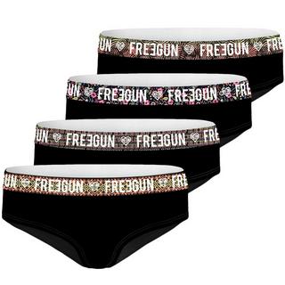 FREEGUN  boxershorts aus baumwolle, einfarbig, mädchen (x4) 