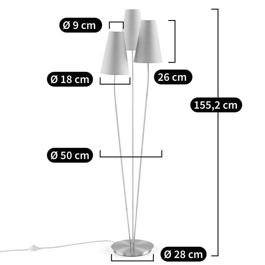 La Redoute Intérieurs Dreifach-Stehlampe Amaya  