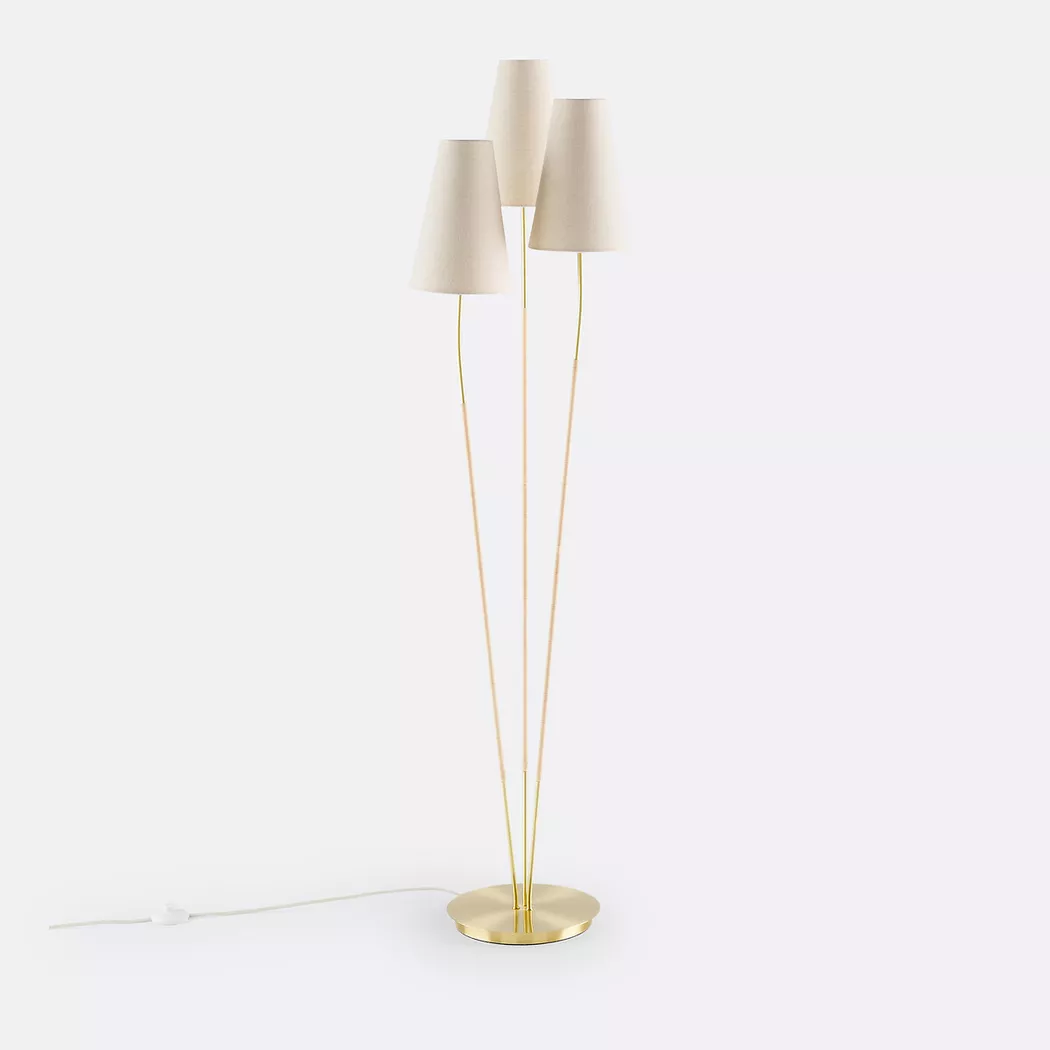 La Redoute Intérieurs – Dreifach-Stehlampe Amaya, One Size, Gold