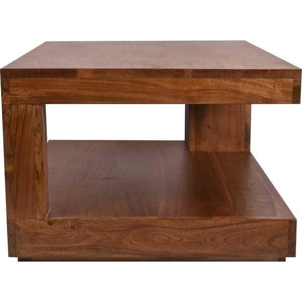 mutoni Table basse acacia naturel 43x30  