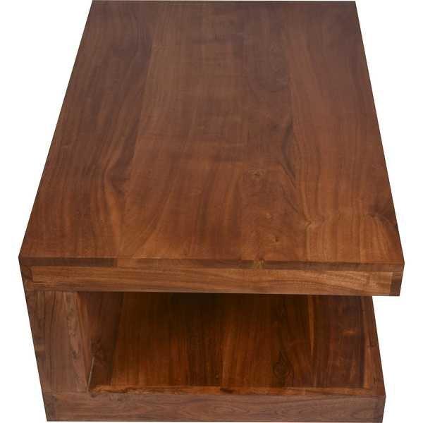 mutoni Table basse acacia naturel 43x30  