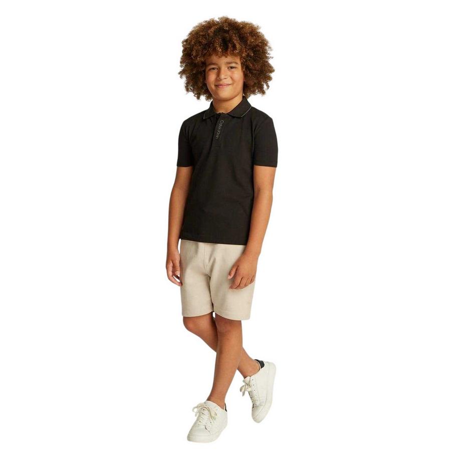 Calvin Klein Polo Motif Logo Brodé Rayé  
