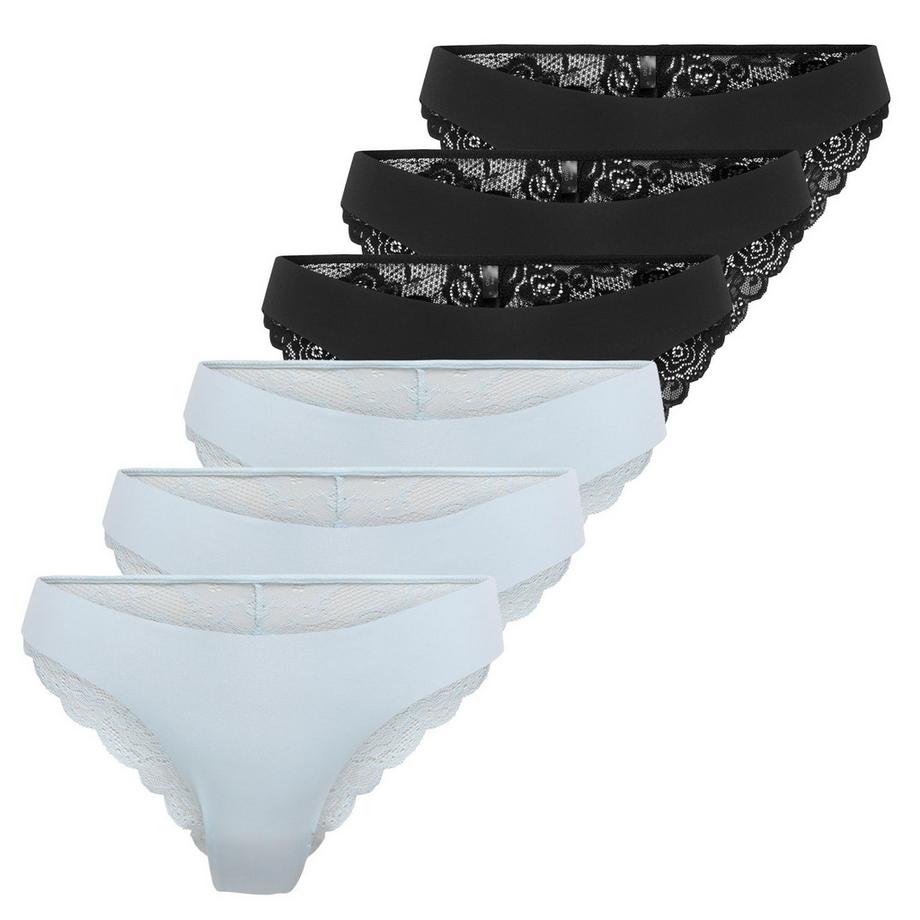 Slip  6er Pack Bequem sitzend-ONLCHLOE LACE BRAZIL 6P