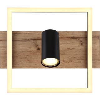 mutoni Plafonnier métal noir mat LED 32x27x17  