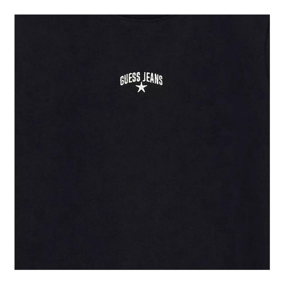 GUESS Maglietta Aderente con Stampa Logo Stella  