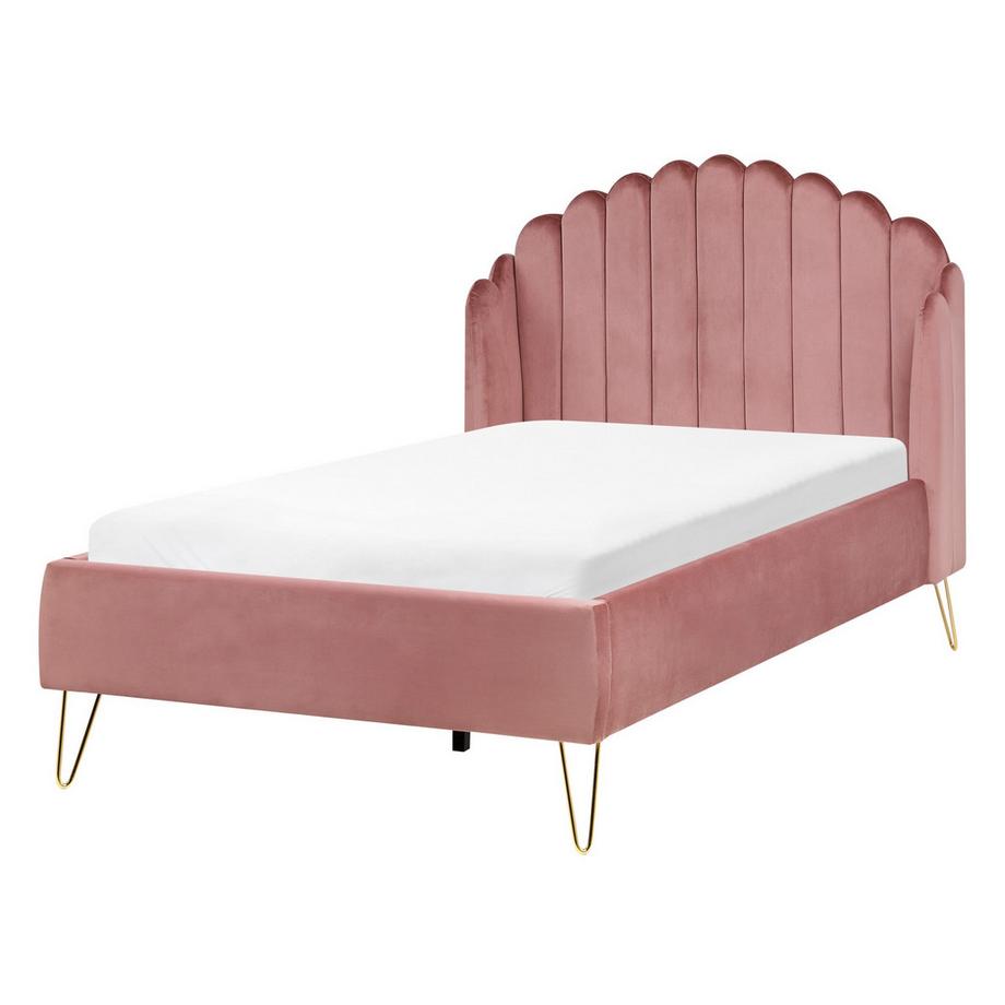 Lit avec sommier en Velours Glamour AMBILLOU