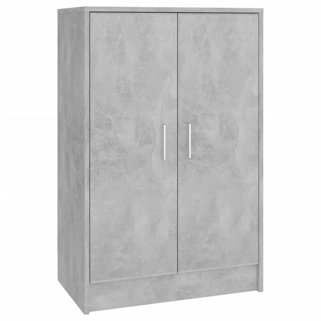 Armoire à chaussures Gris béton 60x35x92 cm Aggloméré