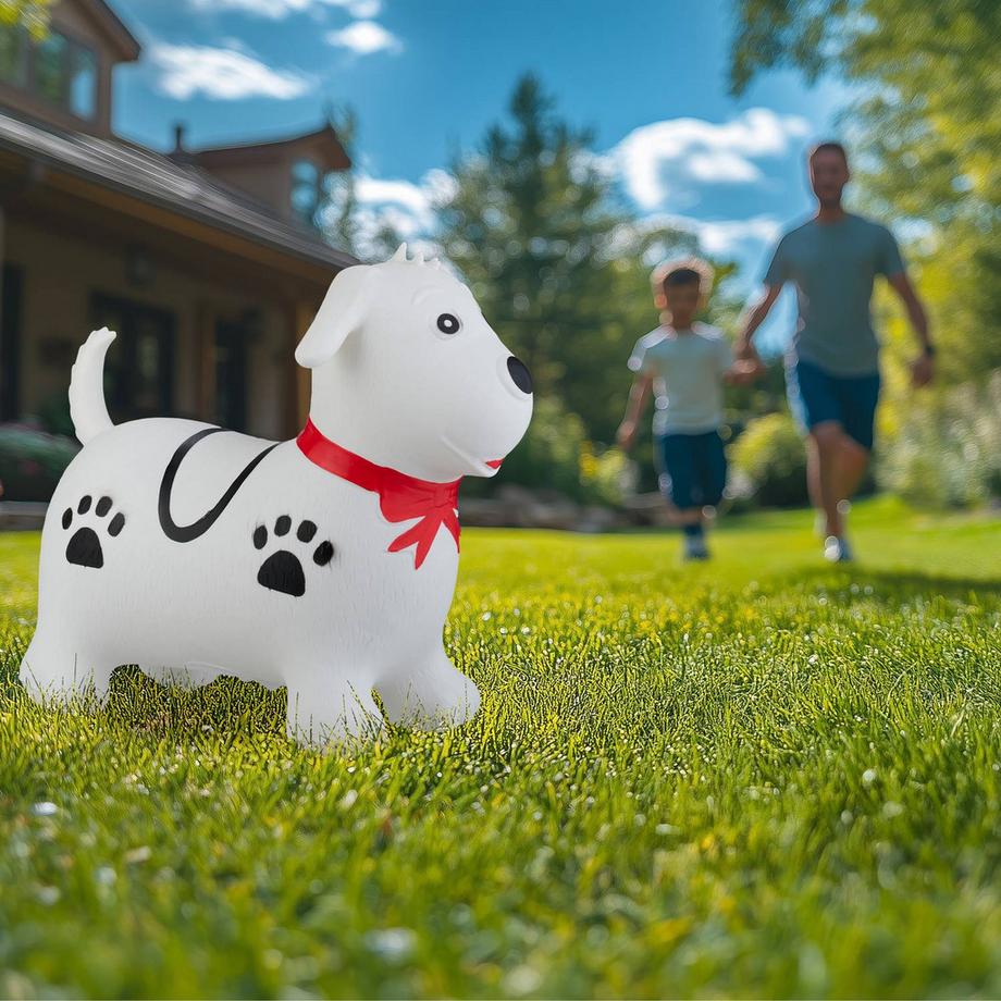 Northix  Springender Hund mit Leine 