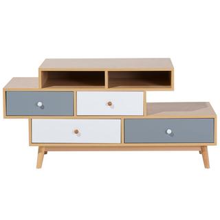 Beliani Cassettiera 4 cassetti en Truciolato Retrò IRVINE  