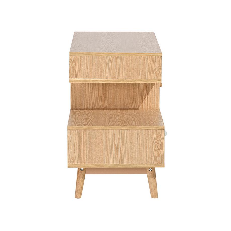 Beliani Kommode mit 4 Schubladen aus Spanplatte Retro IRVINE  