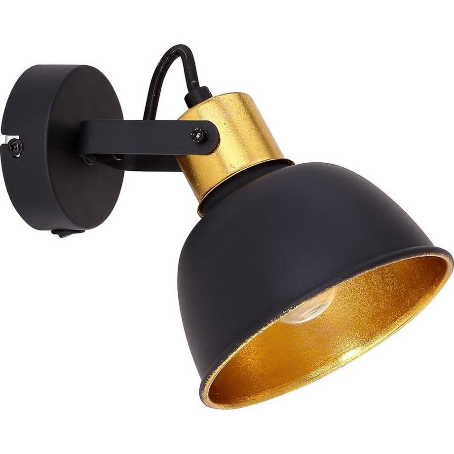 mutoni Spot Fillo métal noir 1xE14  