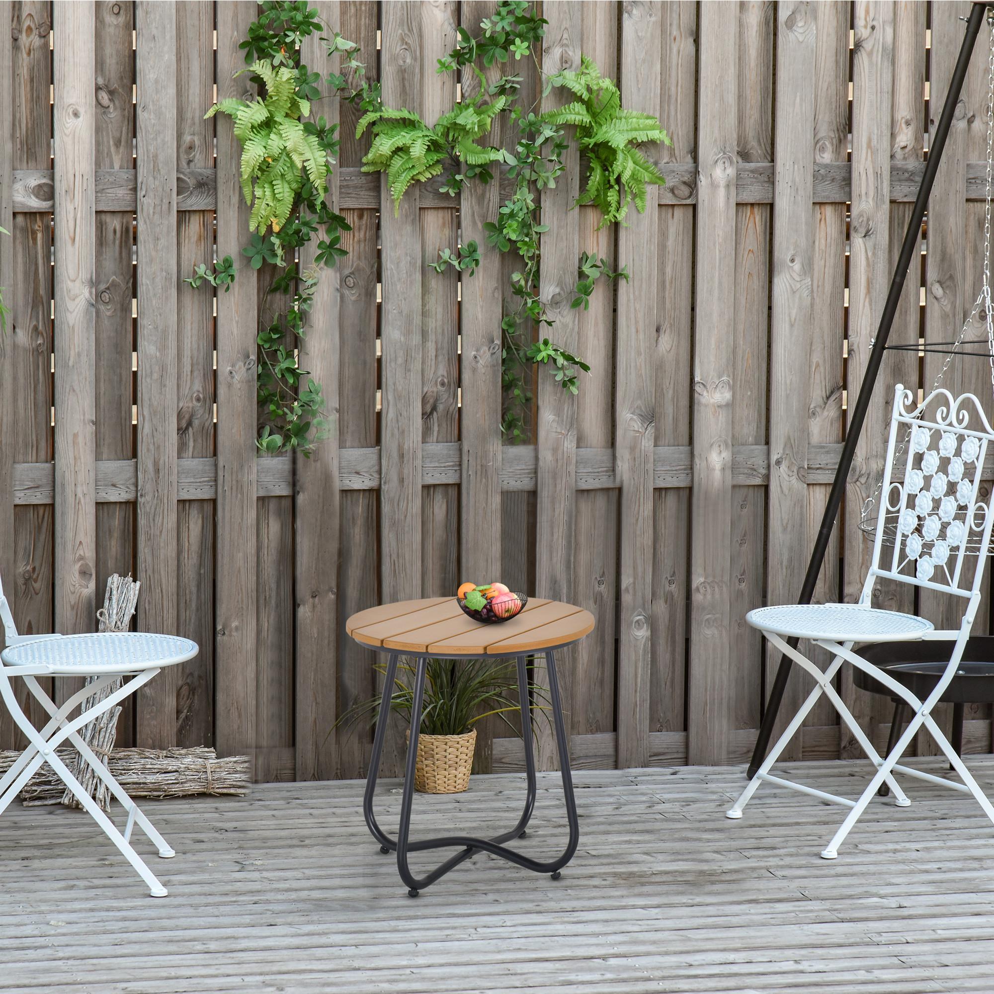 Outsunny Table d'appoint de jardin  