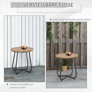 Outsunny Table d'appoint de jardin  