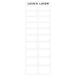 Lovenlayer  adesivi per unghie Autocollants pour ongles Solid Bright White 